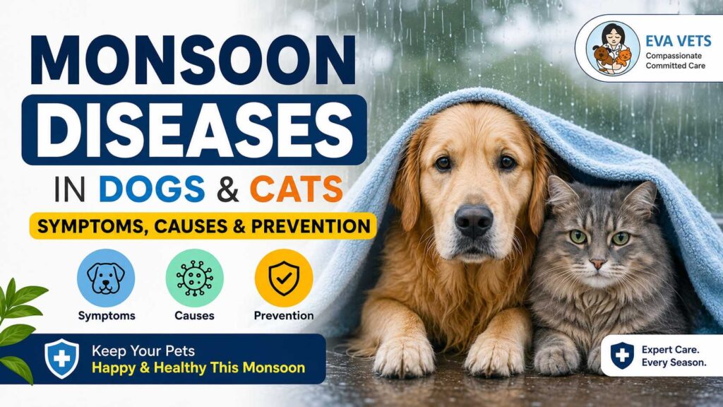 Monsoon Diseases in Dogs & Cats