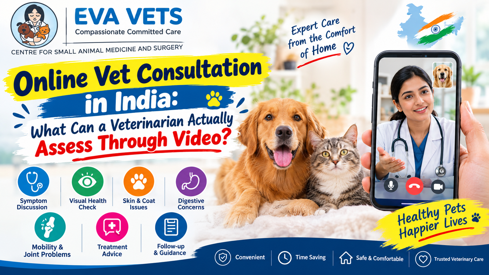 Online Vet Consultation in India What Can a Veterinarian Actually Assess Through Video